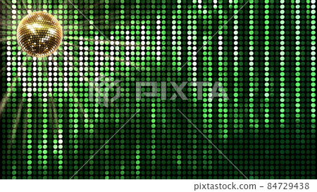 Mirror Ball Disco Club Dance Glitter 3D Illustration Background Back 84729438
