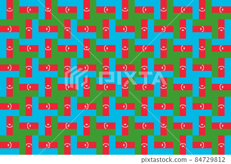 Simple geometric pattern in the colors of the national flag of Azerbaijan Simple geometric pattern in the colors of the national flag of Azerbaijan 84729812