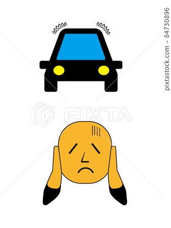 Illustration car noise 84730896