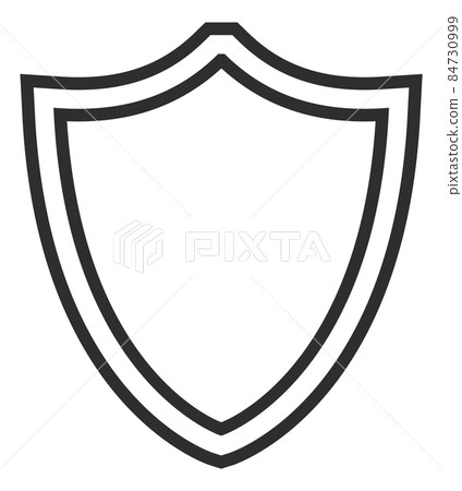 Shield icon. Protection symbol. Security emblem in line style 84730999
