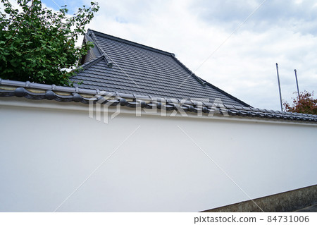 [Plate wall and earthen wall of old folk house] Material Historical image 84731006