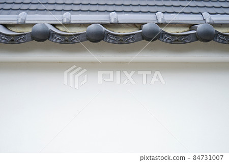 [Plate wall and earthen wall of old folk house] Material Historical image 84731007