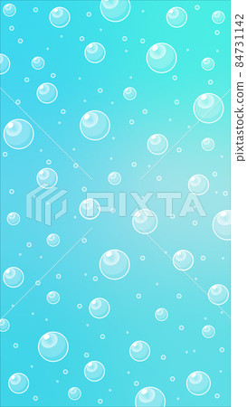 氣泡和水的隨機背景圖像 淺藍色 84731142
