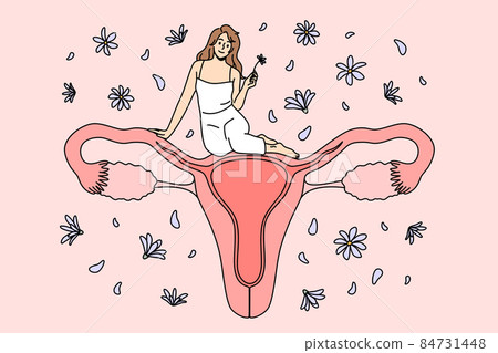 Female reproductive system health concept. Female reproductive system health concept. 84731448