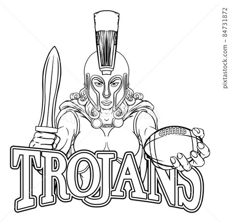 Spartan Trojan Gladiator Football Warrior Woman 84731872