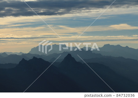 Mountains of the Swiss Alps at sunrise. Mountains of the Swiss Alps at sunrise. 84732036