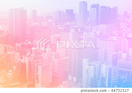 City Metro with gradient colored for modern urban background City Metro with gradient colored for modern urban background 84732327