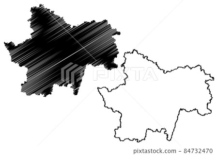 Saone-et-Loire Department (France, French Republic, Bourgogne-Franche-Comte region, BFC) map vector illustration, scribble sketch Saone et Loire map.. Saone-et-Loire Department (France, French Republic, Bourgogne-Franche-Comte region, BFC) map vector illustration, scribble sketch Saone et Loire map.. 84732470