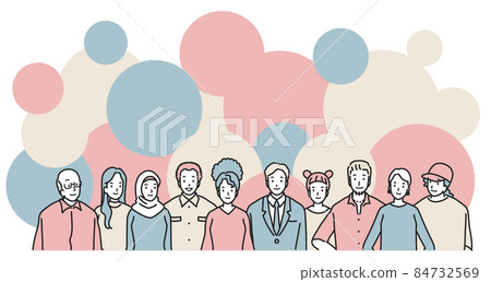 多元化多元化的人-插圖素材 [84732569] - PIXTA圖庫