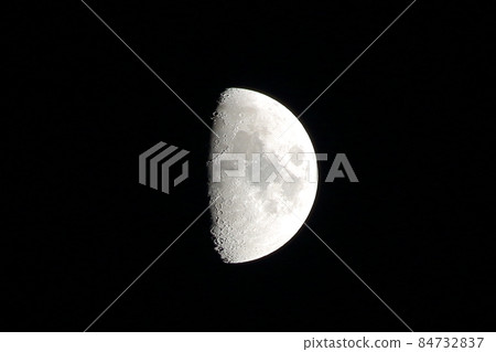 Partial moon against a black sky Partial moon against a black sky 84732837