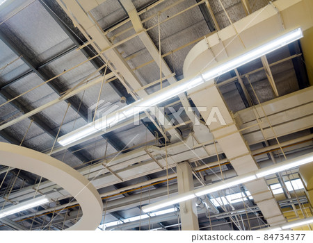Ceiling mounted Lamps pipes and air ducts and communication system Ceiling mounted Lamps pipes and air ducts and communication system 84734377