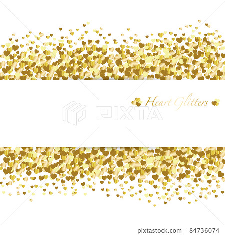 Heart-shaped glitter background Heart-shaped glitter background 84736074