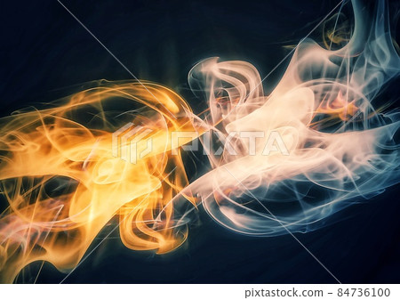 Abstract background with swirling flames and smoke Abstract background with swirling flames and smoke 84736100