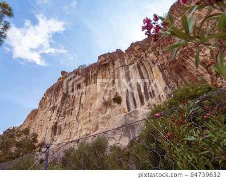 Red Cliffs Rocks in Episkopi, Cyprus island, Wide panoramic landscape shot Red Cliffs Rocks in Episkopi, Cyprus island, Wide panoramic landscape shot 84739632