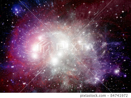 galaxy in a free space. 3D rendering galaxy in a free space. 3D rendering 84741972