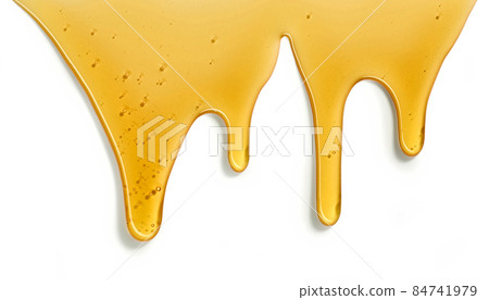 flowing honey on white background flowing honey on white background 84741979