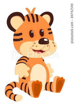 Tiger soft toy. Plush stuffed fluffy animal 84742549