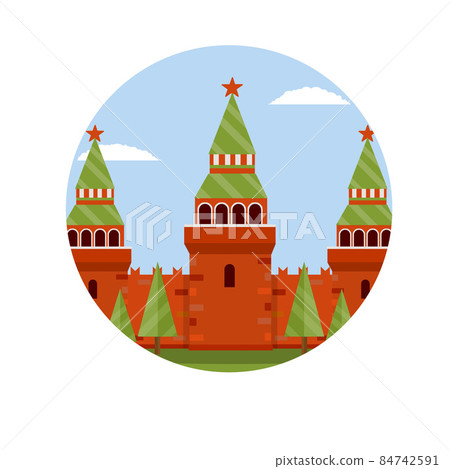Moscow kremlin. Tourist destination for tour to capital. 84742591