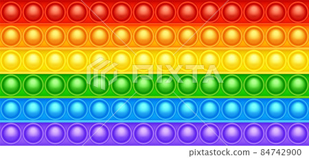 Colorful silicone anti-stress pop it toy texture, pattern. Trendy sensory game for children. Rainbow Colorful silicone anti-stress pop it toy texture, pattern. Trendy sensory game for children. Rainbow 84742900