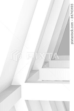 Abstract white vertical architectural background 3d Abstract white vertical architectural background 3d 84743493