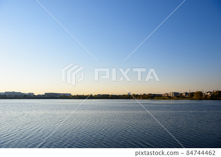 City at dusk, Osagami control pond City at dusk, Osagami control pond 84744462
