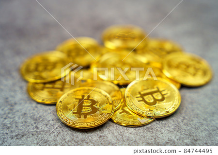 Cryptocurrency cryptocurrency coins placed on concrete Cryptocurrency cryptocurrency coins placed on concrete 84744495