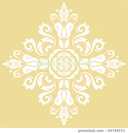 Classic Vector Fine Pattern With Various Arabesques 84744551