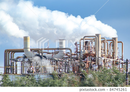 Smoke from the factory chimney Smoke from the factory chimney 84745261