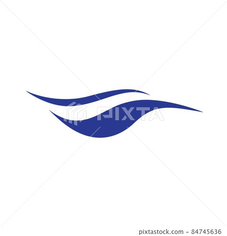Wave logo template vector icon 84745636