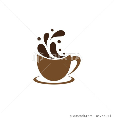 Coffee cup logo template vector icon Coffee cup logo template vector icon 84746041