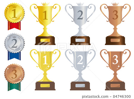 獎杯贏得獎杯和獎牌 獎杯贏得獎杯和獎牌 84746300