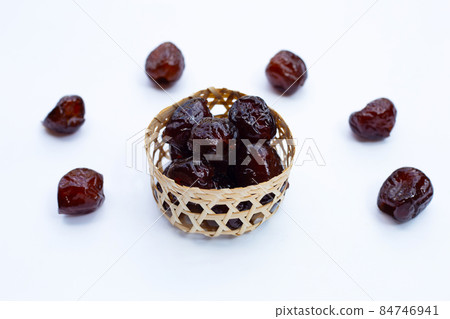 Sweet chinese jujube dessert on white background. 84746941