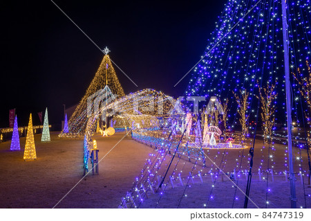 Illuminations in the Nakayama Bonchi Road Station, Gunma Prefecture Illuminations in the Nakayama Bonchi Road Station, Gunma Prefecture 84747319