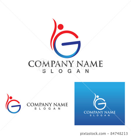 people letter initial  logo G 84748213