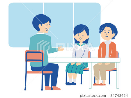 學生接受三方面試的插圖 學生接受三方面試的插圖 84748434