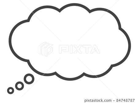 一個簡單的雲形氣泡 一個簡單的雲形氣泡 84748787