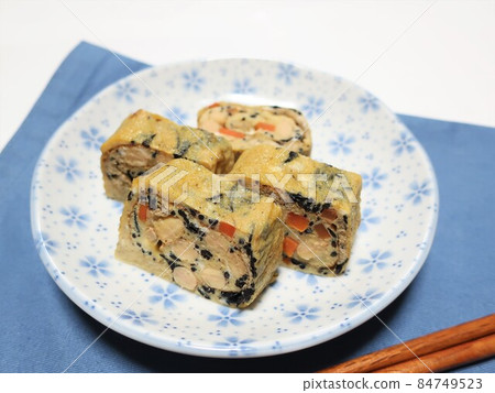 美味的羊栖菜煎蛋捲 美味的羊栖菜煎蛋捲 84749523