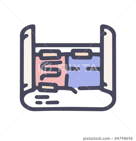 underfloor heating design color vector doodle simple icon 84749656