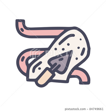 warm floor installation color vector doodle simple icon 84749661
