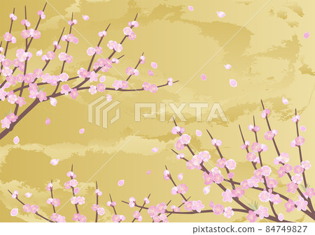 Peach tree background 84749827