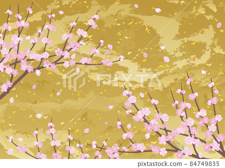 Peach tree background 84749835