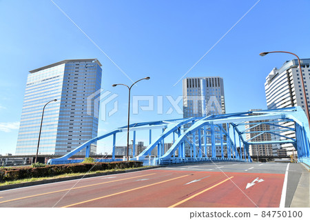 從品川碼頭大橋（東京都品川區）附近眺望天王津公園 [2021.12] 84750100