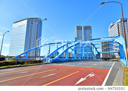 從品川碼頭大橋（東京都品川區）附近眺望天王津公園 [2021.12] 84750101