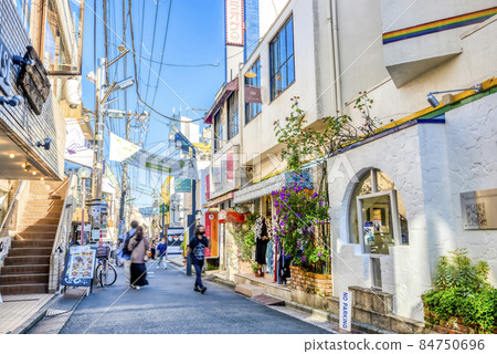 Cityscape of Setagaya, Tokyo Shimokitazawa Shopping Street 84750696