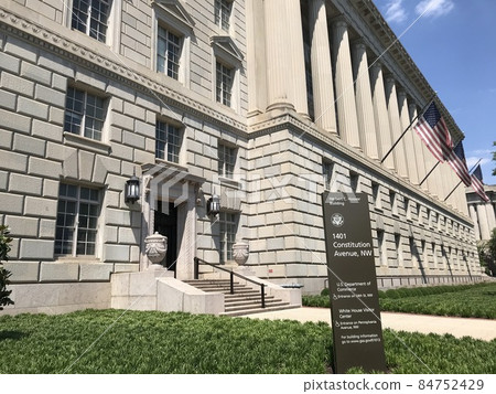 US Department of Commerce, South Entrance and Signs 84752429