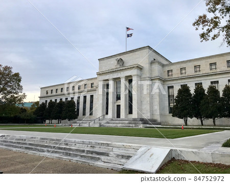 American Fed. Central bank of the United States, panoramic view of the building 84752972