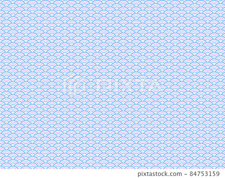 Background material Background wallpaper Japanese pattern Japan Qinghai wave Qinghai wave Qinghai break pattern Traditional corrugated pastel light blue 84753159