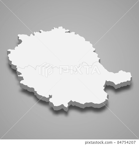 3d isometric map of Tarn is a department in France 84754207