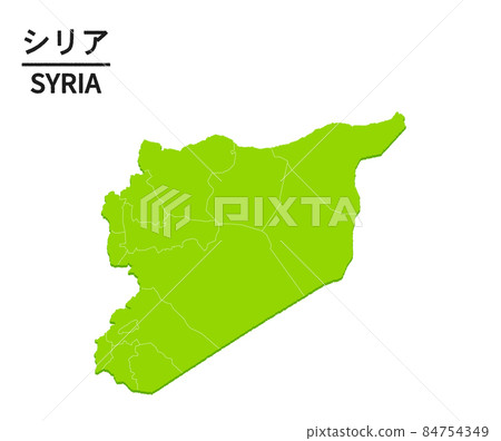 Syria world map illustration 84754349