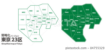 Tokyo simple map 84755329